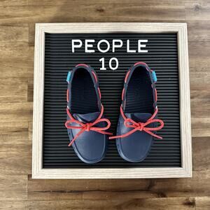 People Footwear Marine Blue Red Sienna Driver Loafer Slip On Waterproof Shoes 10